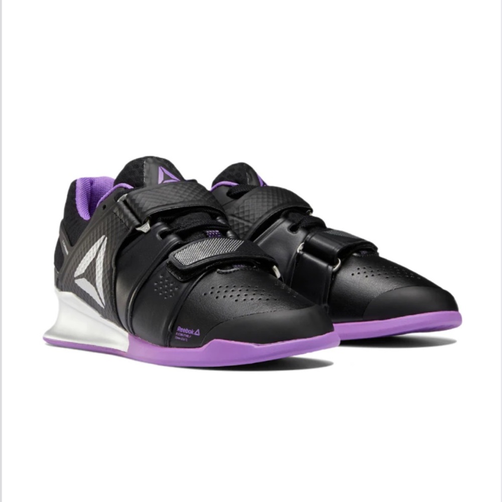 Reebok Legacy Lifter Low-Top Weightlifting Shoes Black/Purple